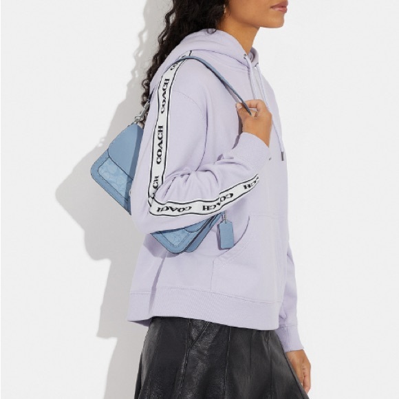 COACH MORGAN SHOULDER BAG IN SIGNATURE CHAMBRAY CH137 - Picture 6 of 10